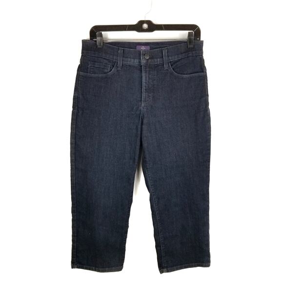 NYDJ Dark Wash Capri Jeans Size 4 - Picture 1 of 8